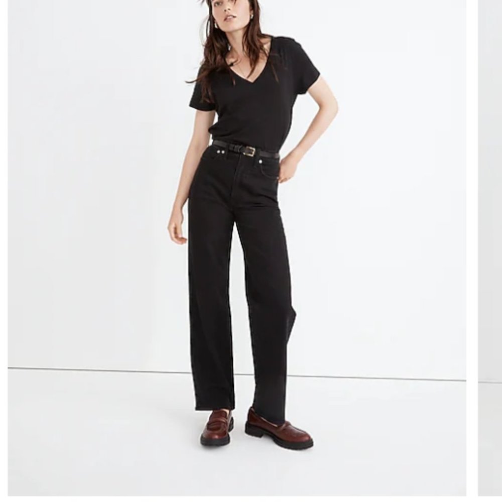 MADEWELL The Perfect Vintage Wide-Leg Jean - Belmere Wash - size 30